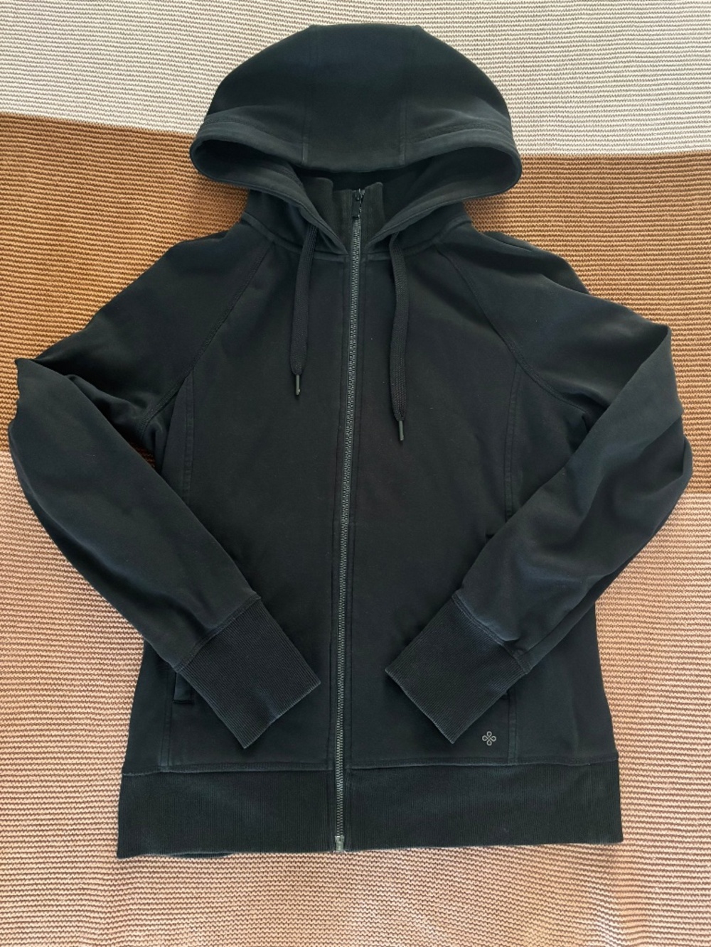 Shambhala Black Fitted Full-Zip Hoodie Women’s Size Small